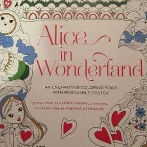 Alice and wonderland adult coloring book